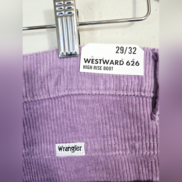 Wrangler Westward 626 Hi Rise Bootcut Corduroy Purple Women’s Jeans Sz 29 NWT - Picture 15 of 16
